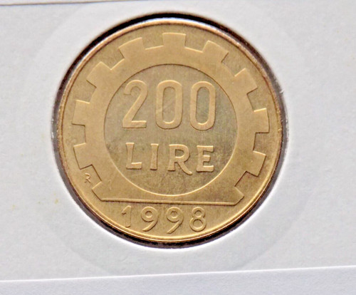 200 lire 1998 proof lavoro - 200,
