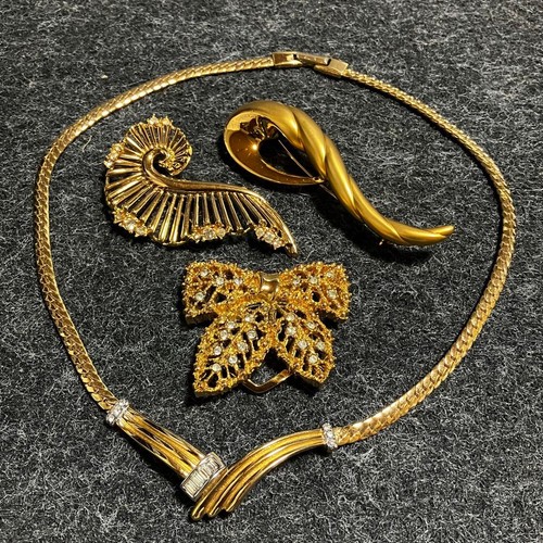 Lotto spilla collana gioielli - collana,