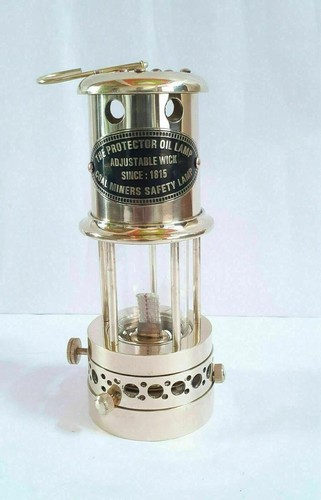 Lampada minatore ottone - in,