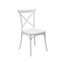 Sedia Cross Back Pompei Bianca