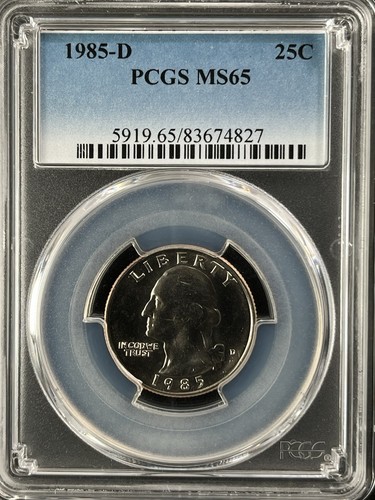 1985 25c washington quarto - 25c,