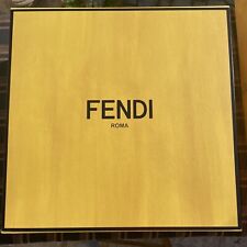 ✨SCATOLA CONFEZIONE LUSSO GIFT BOX "FENDI" ORIGINALE (42x42x21) CON BORSA✨