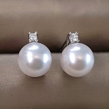 Orecchini Perle Akoya acqua