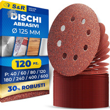 120 sanding discs 125mm velcro