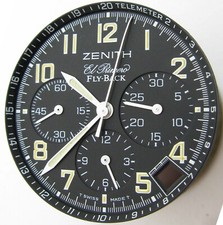 Zenith black dial Fly Back