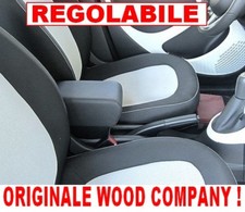 BRACCIOLO SMART ForTwo e ForFour dal 2014 in eco pelle nero-fissaggio invisibile