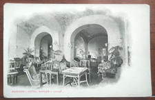 1900 CARTOLINA NAPOLI HOTEL