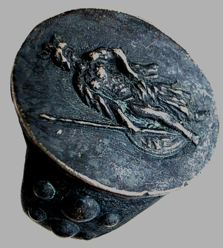 Anello argento romano antico