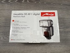Metz Mecablitz 50 AF-1 flash digitale attacco a slitta per Canon
