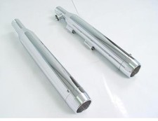 Marmitte terminali scarico tapered cromati Harley Softail FXST 2000-2014