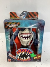 RARO 1994 Mattel Street Sharks Ripster Serie 1 in scatola originale e gabbia #12254