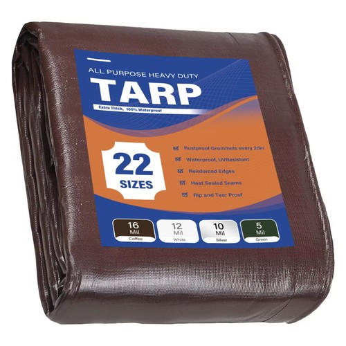 Waterproof poly tarp extra - poly,