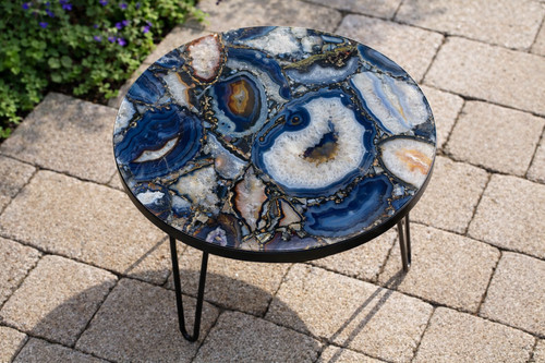 Tavolo agata blu - tavolo,