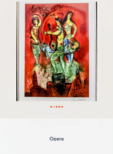 Rare opera theme lithograph - rare,