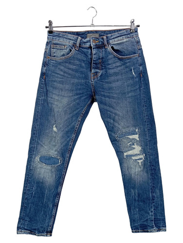 Zara jeans uomo strappati blu - jeans,
