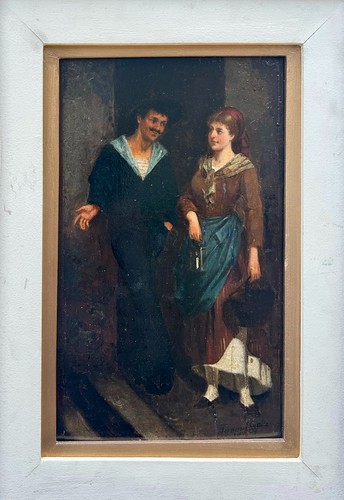 Dipinto olio tavola firmato - dipinto,