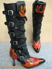 New Rock Boots mousse nero