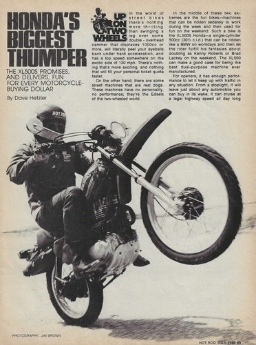 Honda xl500s 500 1980 - xl500s, s