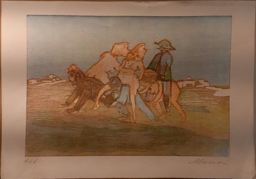 Mino maccari litografia su - mino,