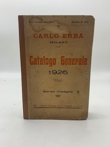 Carlo erba milano - milano., catalogo