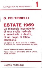 Libro - FELTRINELLI Giangiacomo - ESTATE 1969.
