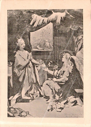 Dv262 cartolina annunziata - dv262, l'annunziata