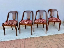 4 Sedie Gondolle in Mogano -