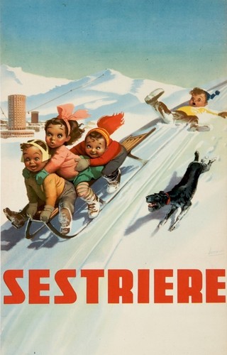 Sestriere boccasile 31x42 - cm.,