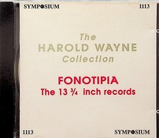 Harold Wayne FONOTIPIA 13 3/4