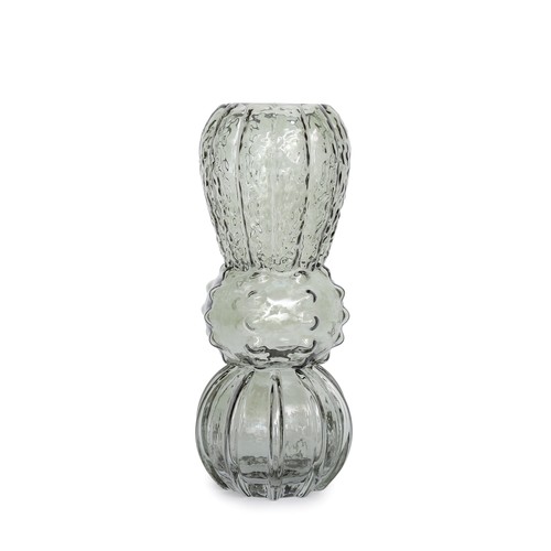 Vaso arredo vetro verde - , cm