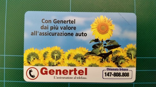 Scheda telefonica genertel - scheda,