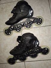 Pattini in linea della Powerslide, neri, taglia 44, condizione pari al nuovo