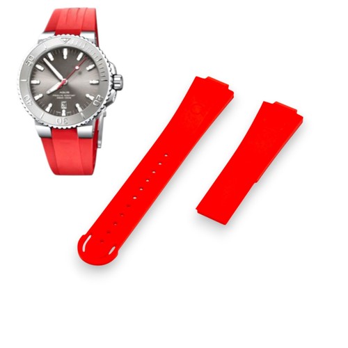 Cinturino gomma rosso mm - in,
