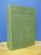 Vocabolario LATINO - ITALIANO Campanini Carboni -Paravia 1955 VINTAGE Dizionario