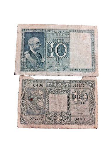 Banconote regno 1 lire - n°1,