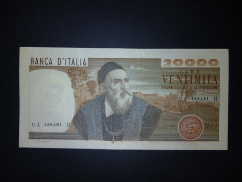 20000 lire tiziano 1975 - lire, 21.02.1975