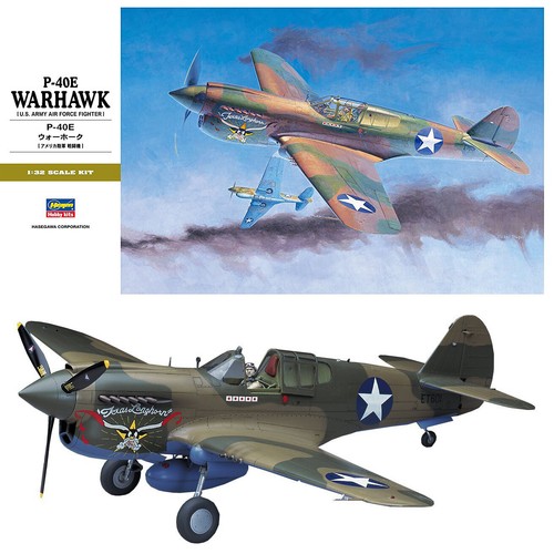 Hasegawa curtiss p 40e - 1:32, p-40e