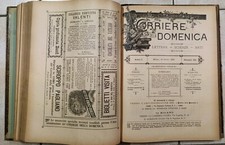CORRIERE DELLA DOMENICA ANNATA COMPLETA 1890 PRIMO ANNO