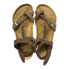 Birkenstock Yara Habana Sandalo in pelle per donna - Marrone