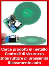 CERCAMETALLI Controllo sicurezza auto traffico interruttore prossimità persone