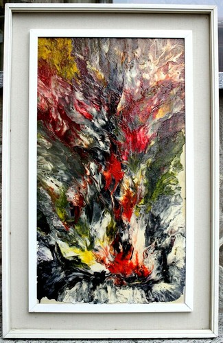 Quadro dipinto astratto - quadro,