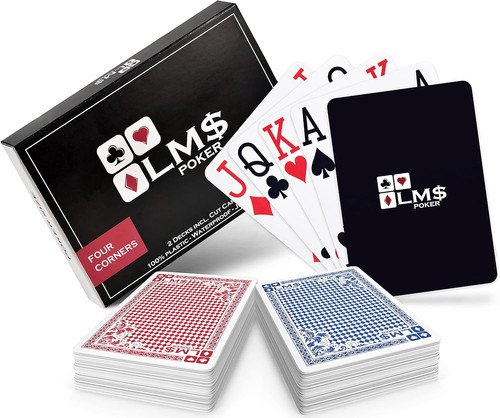 Carte poker plastica - da, in