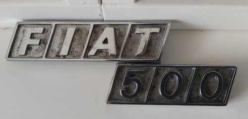 Fiat 500 targhetta scritta - 500,