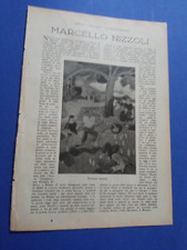 ARTICOLO 1922 ARTISTI CONTEMPORANEI ITALIANI, MARCELLO NIZZOLI, FUTURISMO