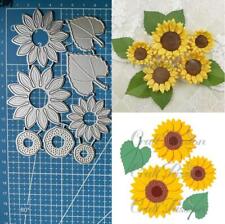 Stencil carta goffrata scrapbooking fogli di girasoli metallo taglio stampi