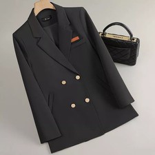 Blazer Nero Doppiopetto Con
