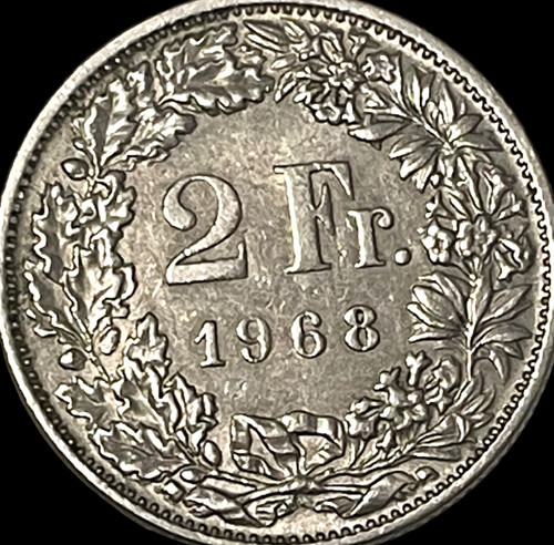 1968 svizzera franchi no - 2, b