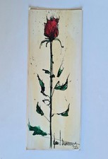 Quadro Di Fiore Rosa Acrilico
