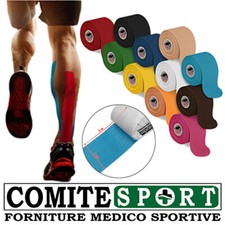 Nastro Kinesiologico Neuromuscolare Taping Cm 5x5 m Bendaggio Sportivo / Calcio