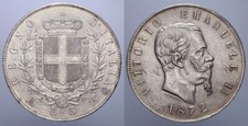 5 LIRE 1872 MILANO VITT
